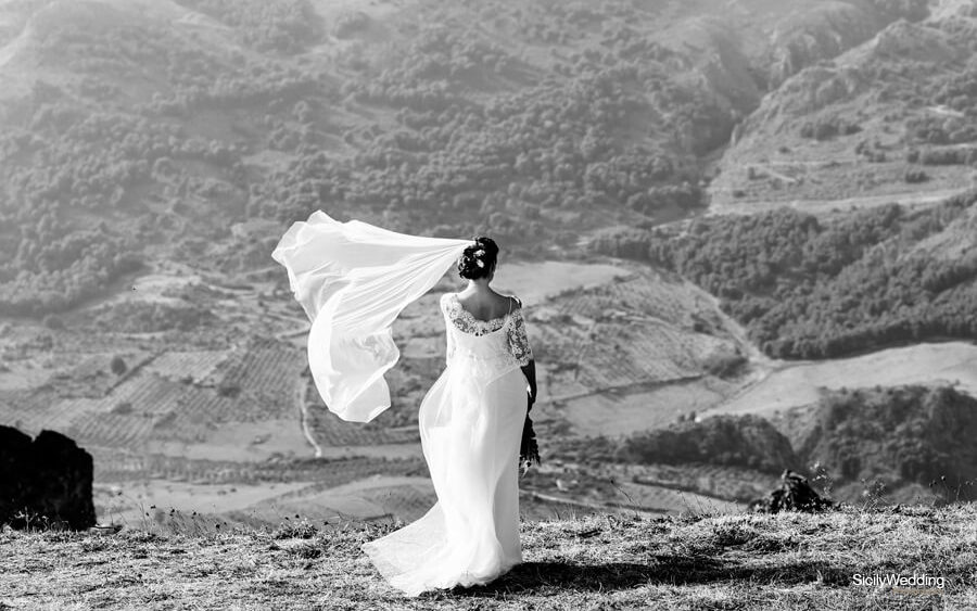 Caltabellotta in Agrigento black and white shoot by Sicily Wedding Photographers