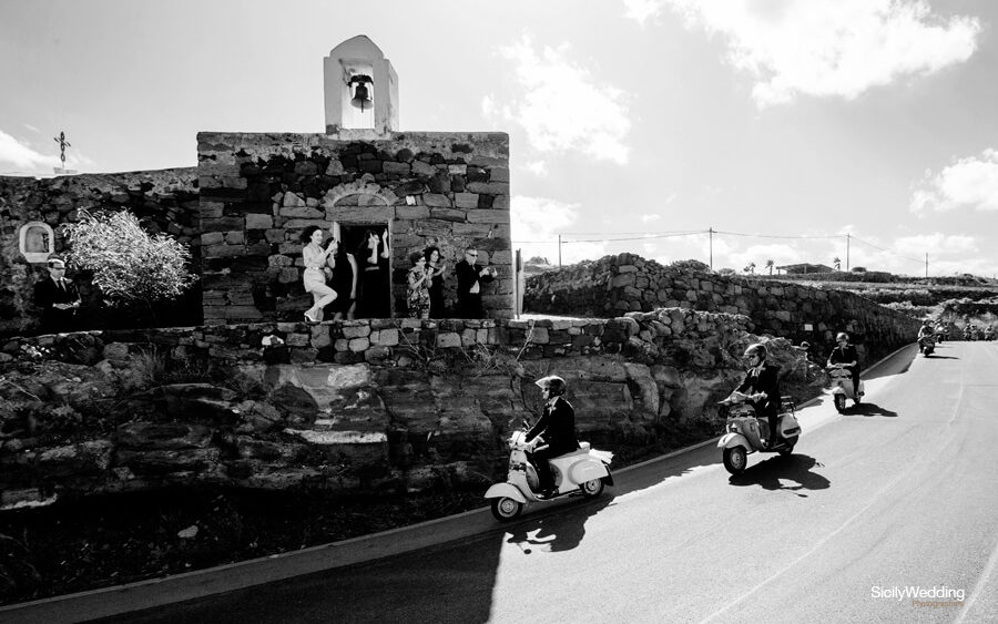 Religious wedding in Pantelleria Black & White photography